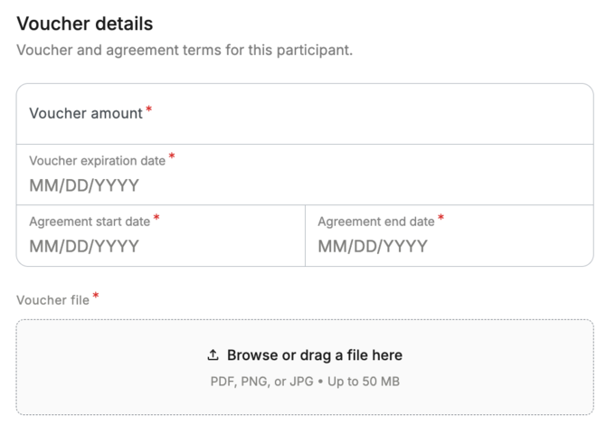 Partners - Voucher Details Screenshot