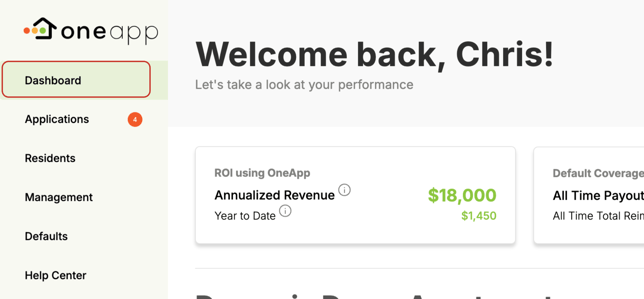 Property Management Software Performance Dashboard